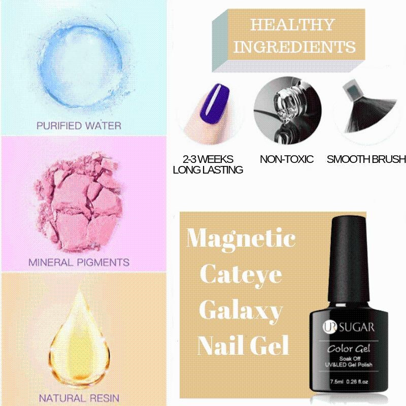 Galaxy Nails® Magnetic Cateye Gel Kit PeekWise