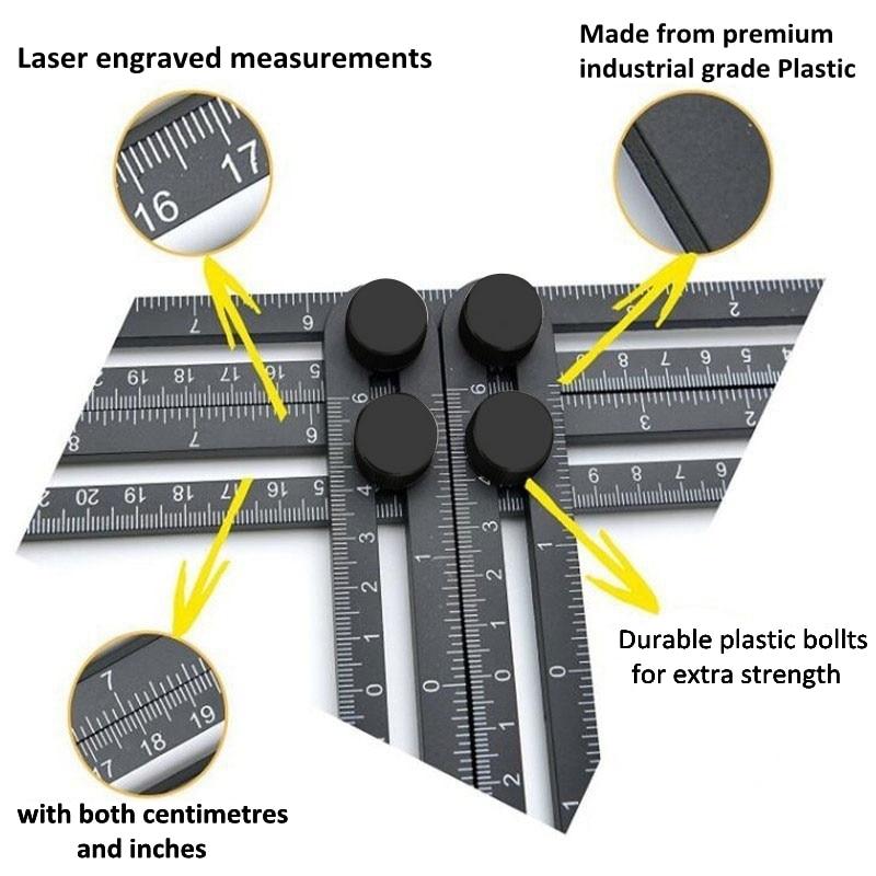 Angleizer Multi-Angle Ruler PeekWise