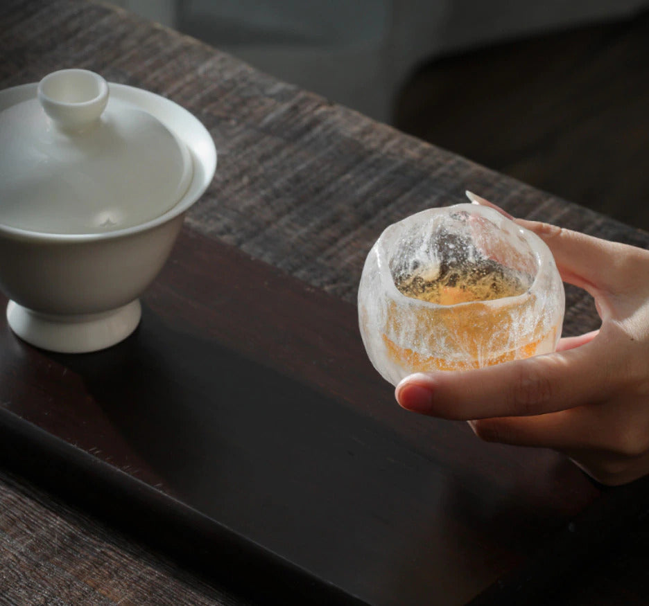 Japanese Frozen Glazed Tea Cup