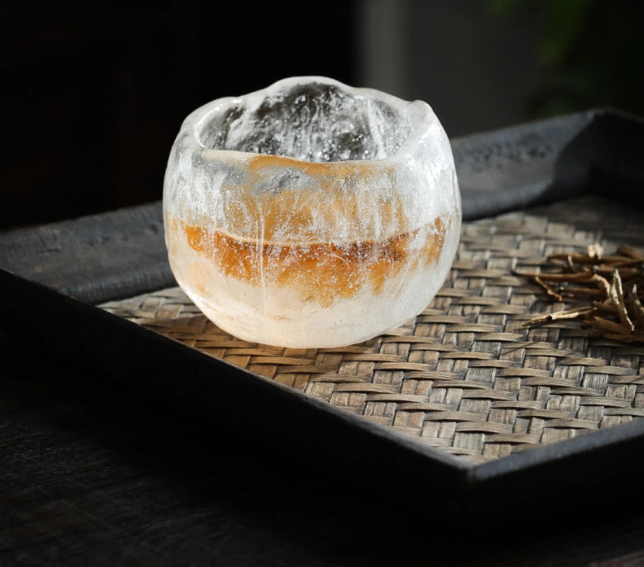 Japanese Frozen Glazed Tea Cup