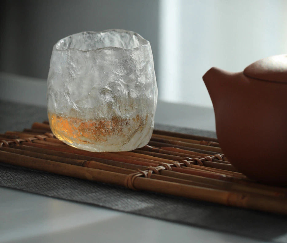 Japanese Frozen Glazed Tea Cup