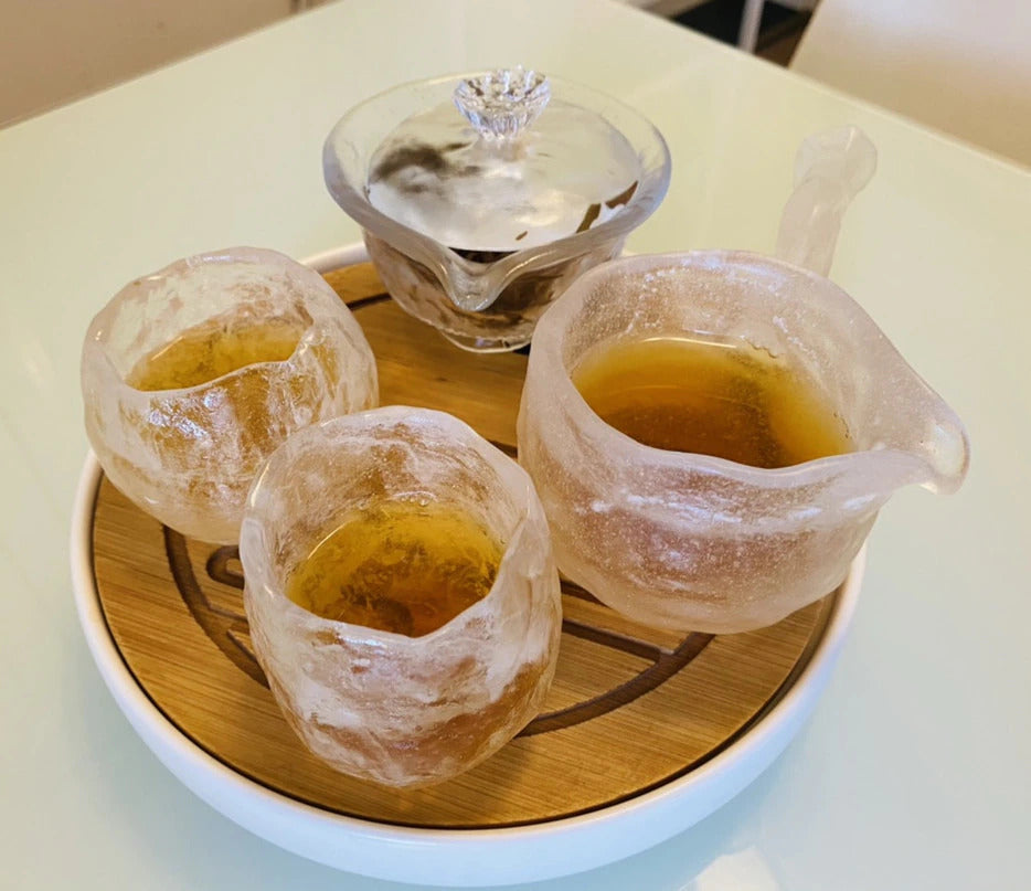 Japanese Frozen Glazed Tea Cup