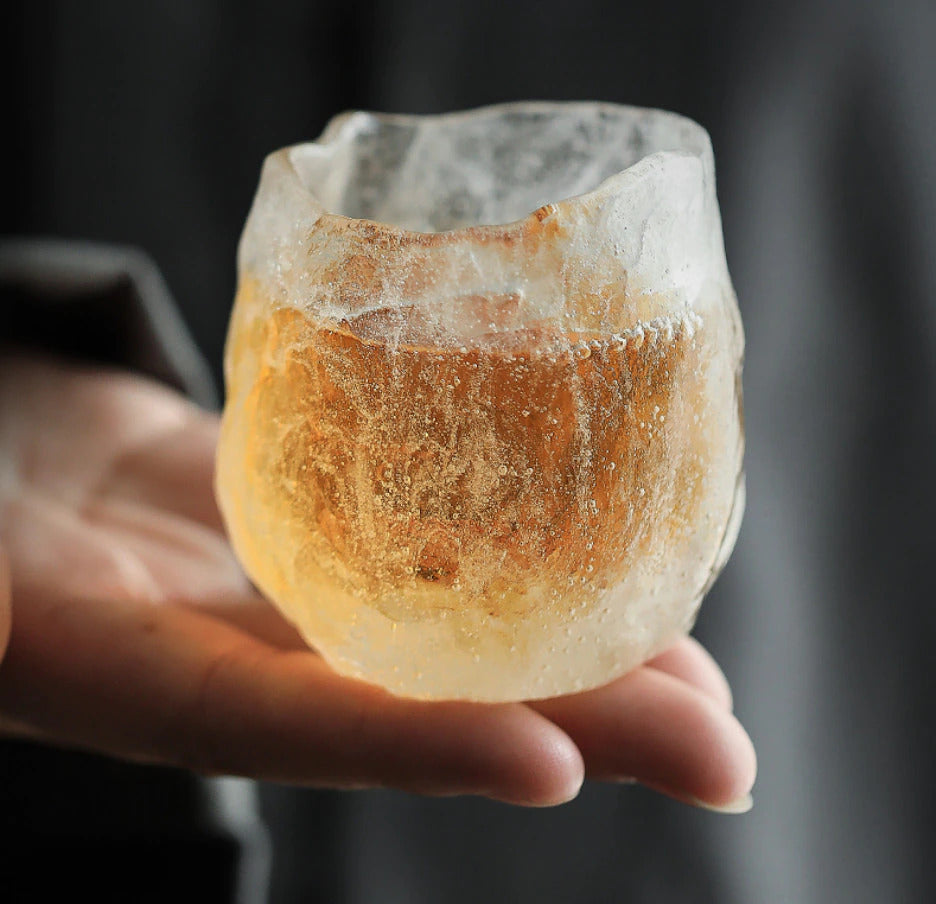 Japanese Frozen Glazed Tea Cup