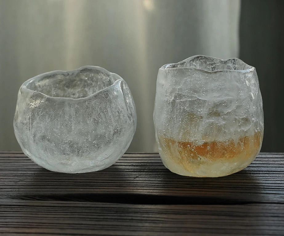 Japanese Frozen Glazed Tea Cup