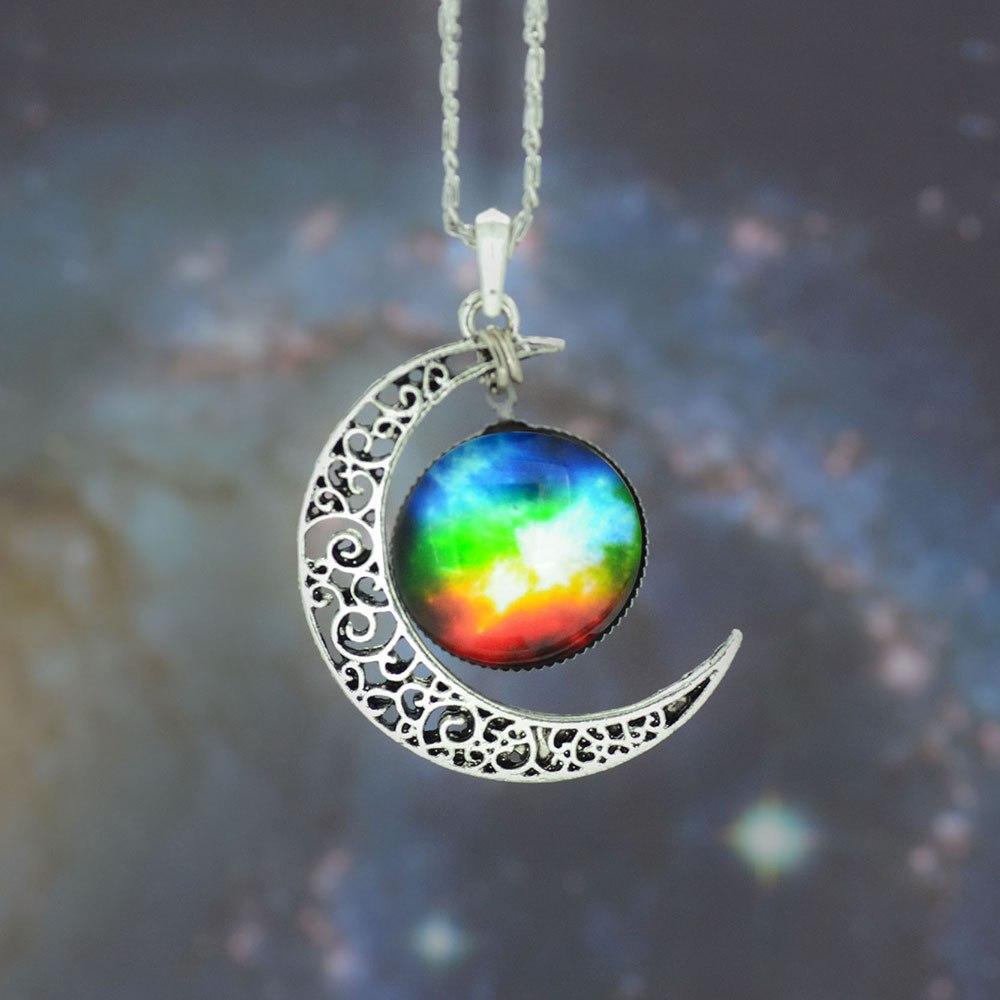 Crescent Galaxy Necklaces