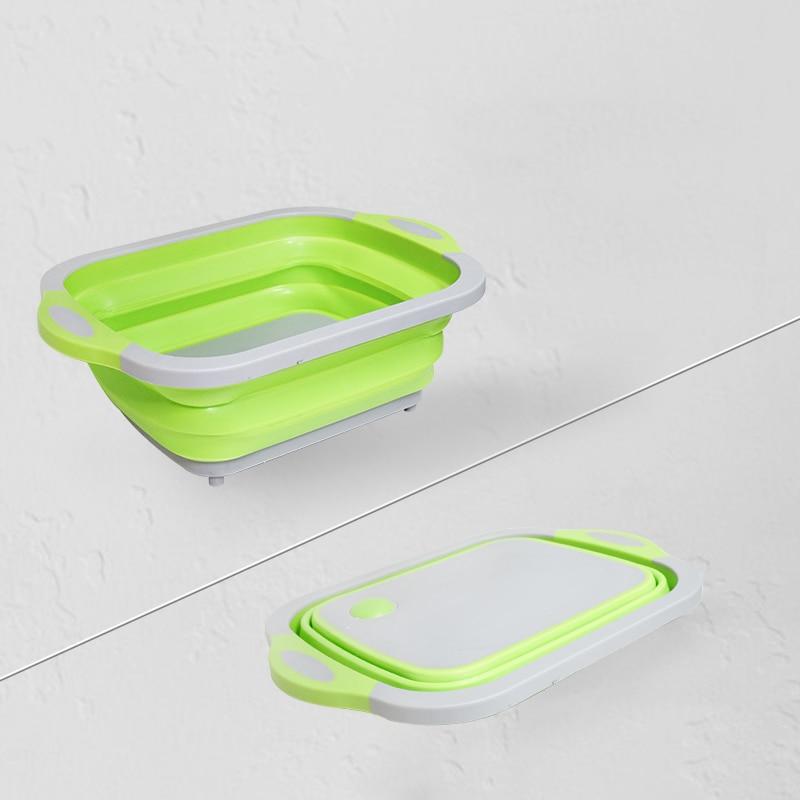 Collapsible Wash Tub Cutting Board PeekWise