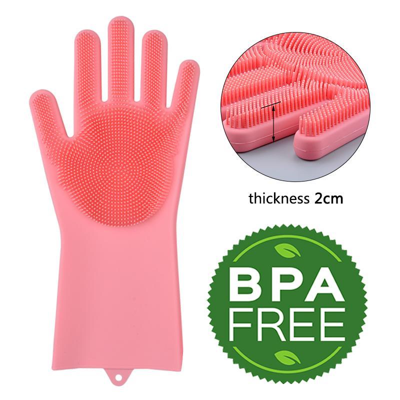 Magic Silicone Cleaning Gloves (in Pair)