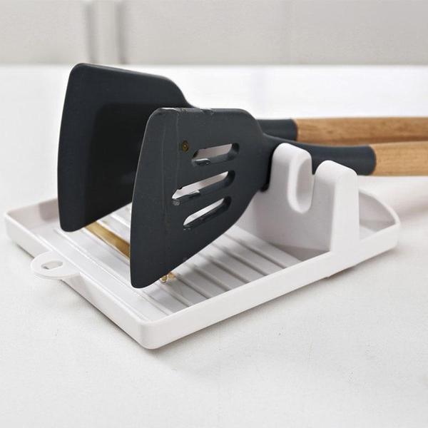 Kitchen Utensil Rest And Cover Lid Holder