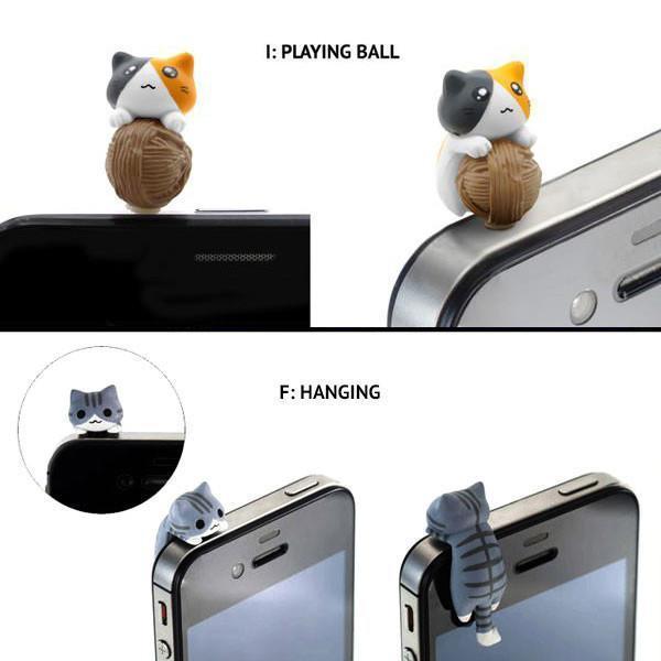 Kitty Earphone Jack Plug