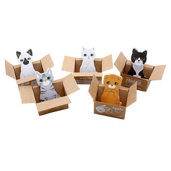 Kitty In A Box Sticky Notepads