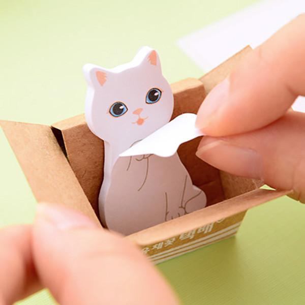 Kitty In A Box Sticky Notepads