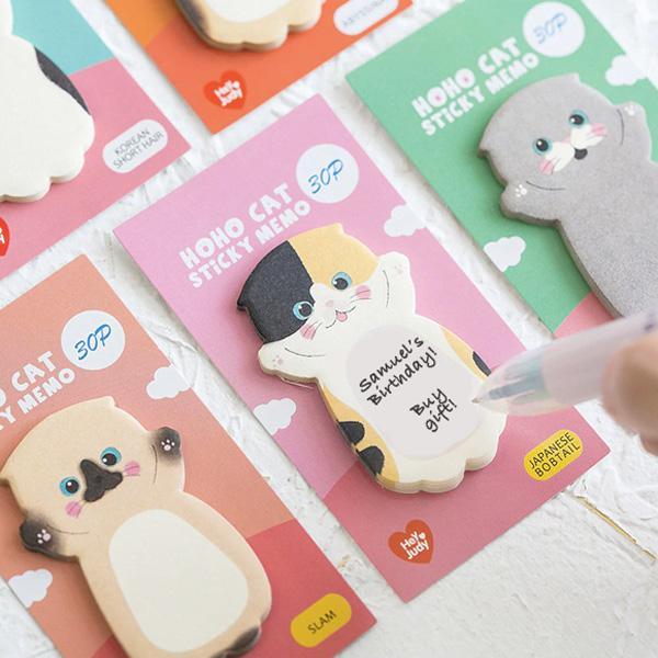 Kitty Sticky Note Memo Pad