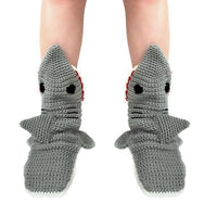 Thumbnail for Knitted Shark Bite Socks Indoor Shoes