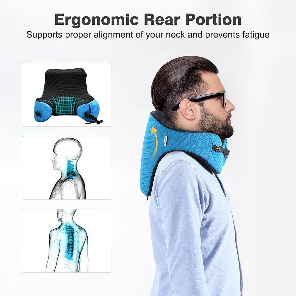 Ergonomic Hooded Travel Pillow PeekWise