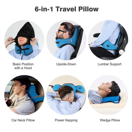 Ergonomic Hooded Travel Pillow PeekWise