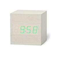 Thumbnail for LED Wooden Cube Alarm Clock