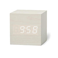 Thumbnail for LED Wooden Cube Alarm Clock