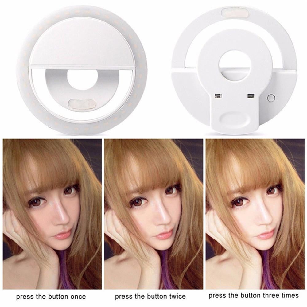 LED Clip-On Selfie Ring Light - PeekWise