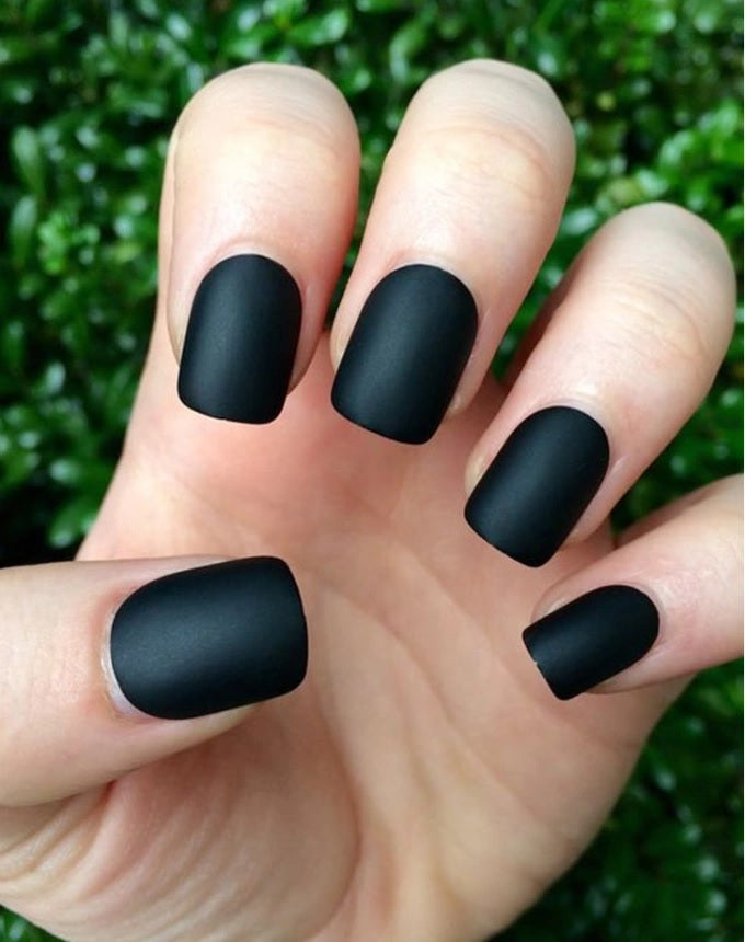 Midnight Matte Black Nail Polish