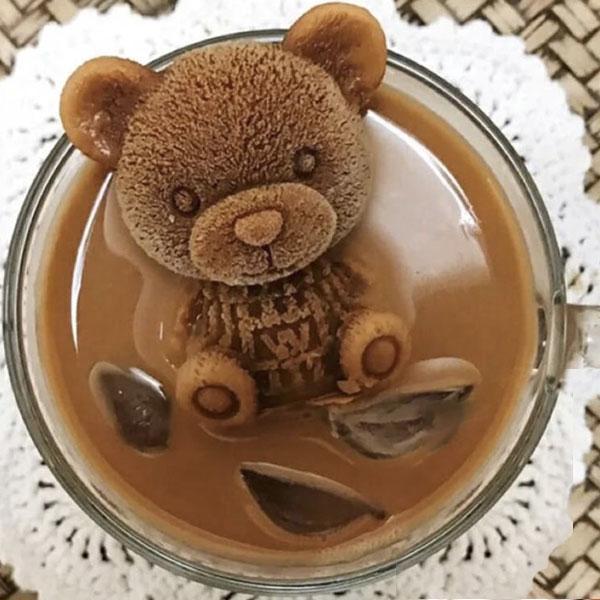 Large 3D Teddy Bear Silicone Ice Mold