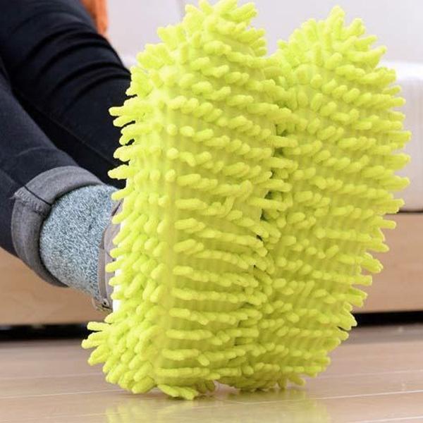 Lazy Mop Microfiber Slippers