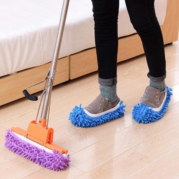 Lazy Mop Microfiber Slippers