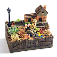 Thumbnail for Lighted Terrace House Succulent Planter