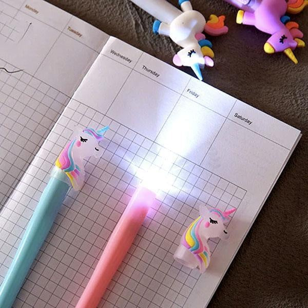 Lighted Unicorn Pen (Set of 4)