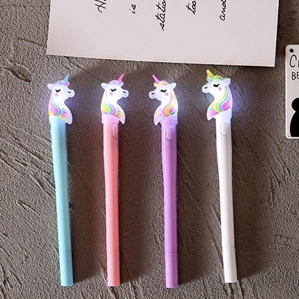 Lighted Unicorn Pen (Set of 4)