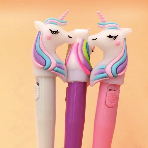 Lighted Unicorn Pen (Set of 4)