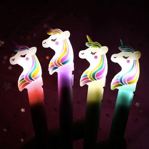 Lighted Unicorn Pen (Set of 4)