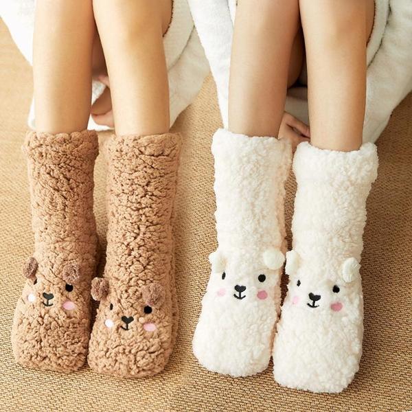 Llama Alpaca Indoor Booties Woollen Socks