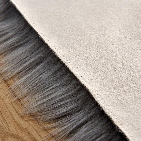 Love Heart Shaped Faux Sheepskin Fur Rug