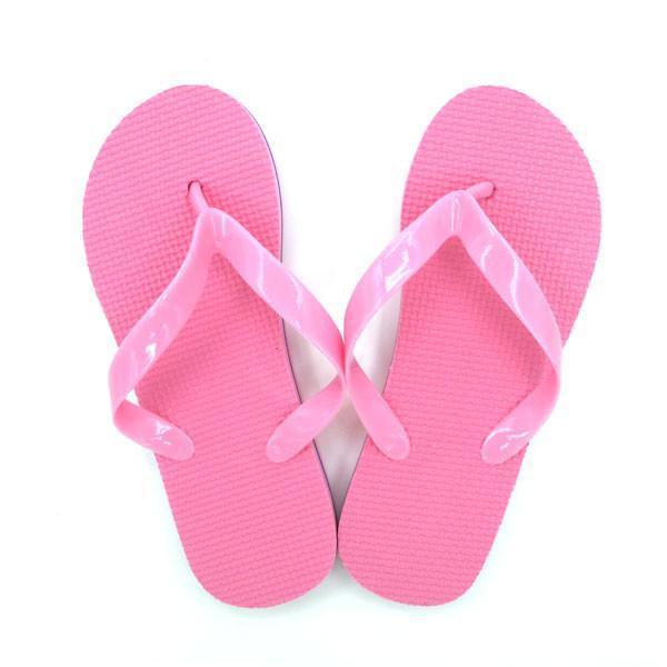 Love Peace Imprint Flip Flops