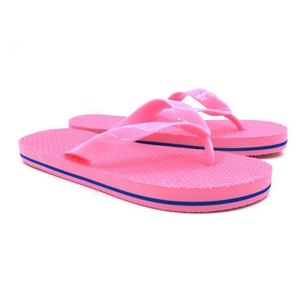 Love Peace Imprint Flip Flops