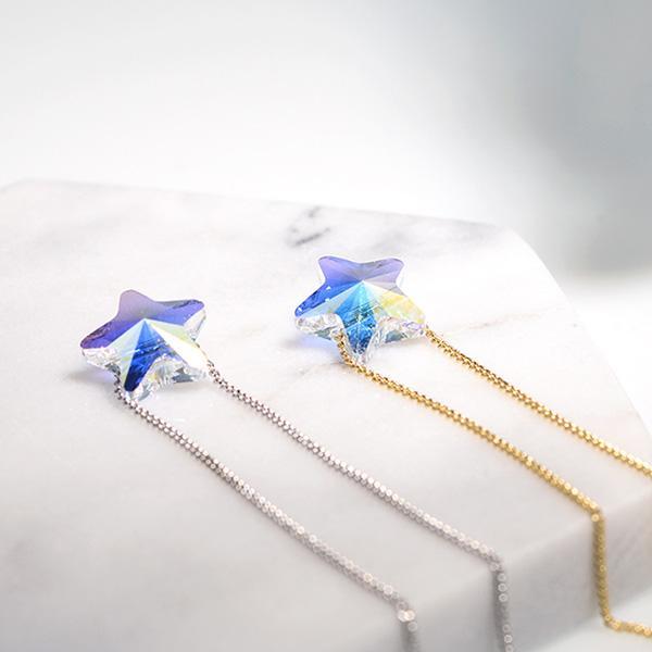 Lucky Star Necklace With Swarovski Crystal