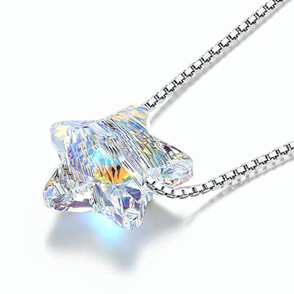 Lucky Star Necklace With Swarovski Crystal