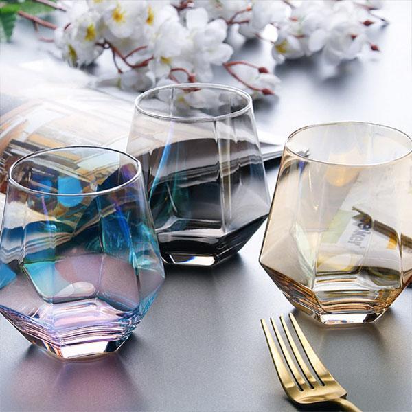 Luxury Diamond Shaped Jug and Drinking Glasses Set