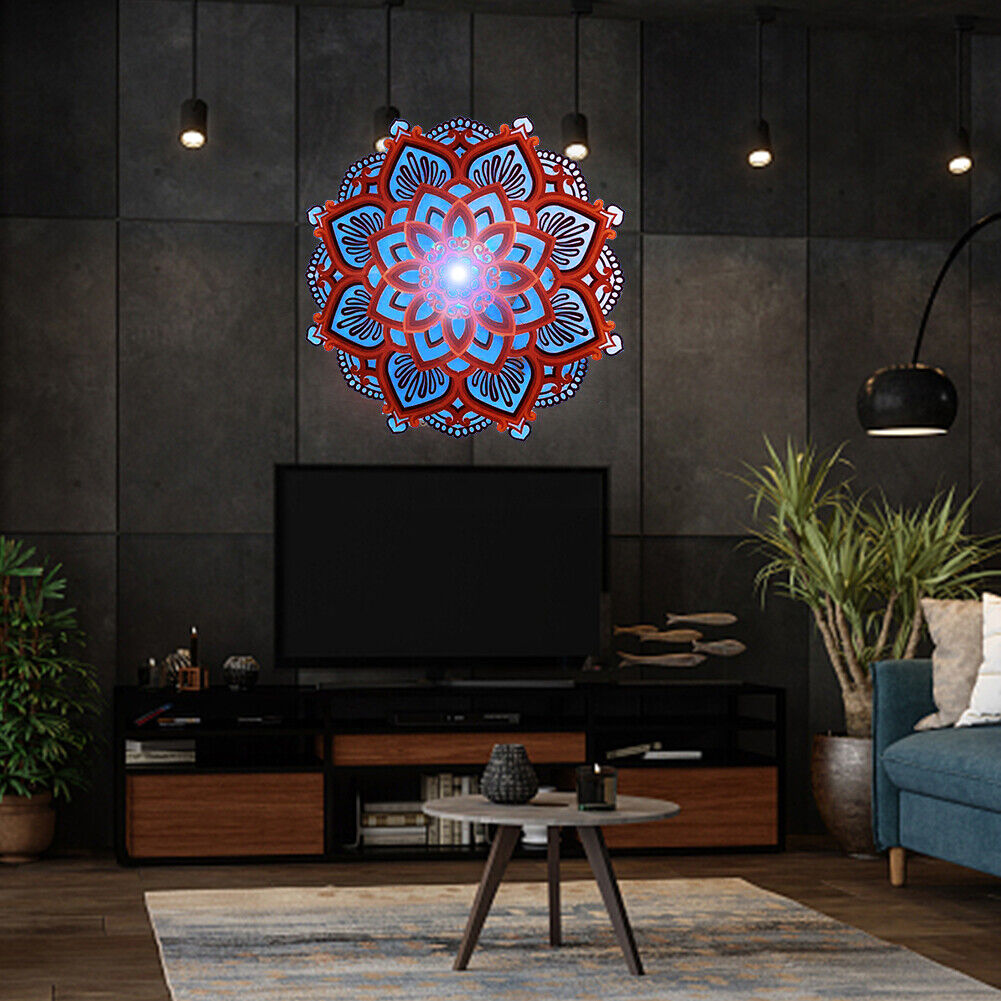 Handmade Night Light Wooden Mandala