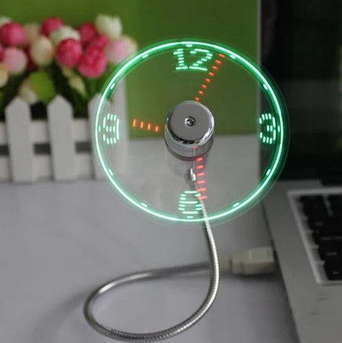 Flexible Cooling Clock Fan - PeekWise