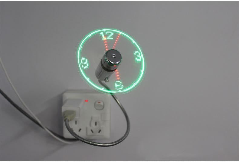 Flexible Cooling Clock Fan - PeekWise