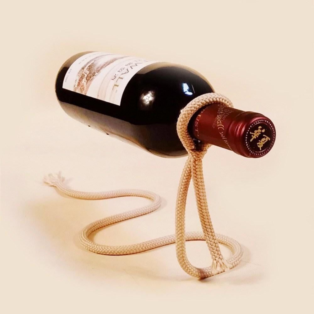 Magic Lasso Hanging Wine Bottle Holder - PeekWise