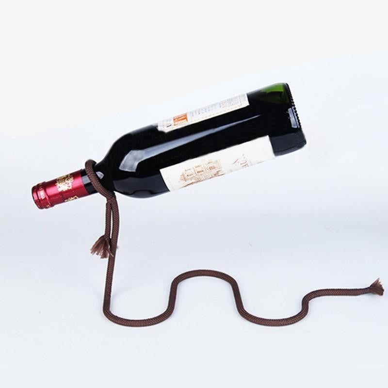 Magic Lasso Hanging Wine Bottle Holder - PeekWise
