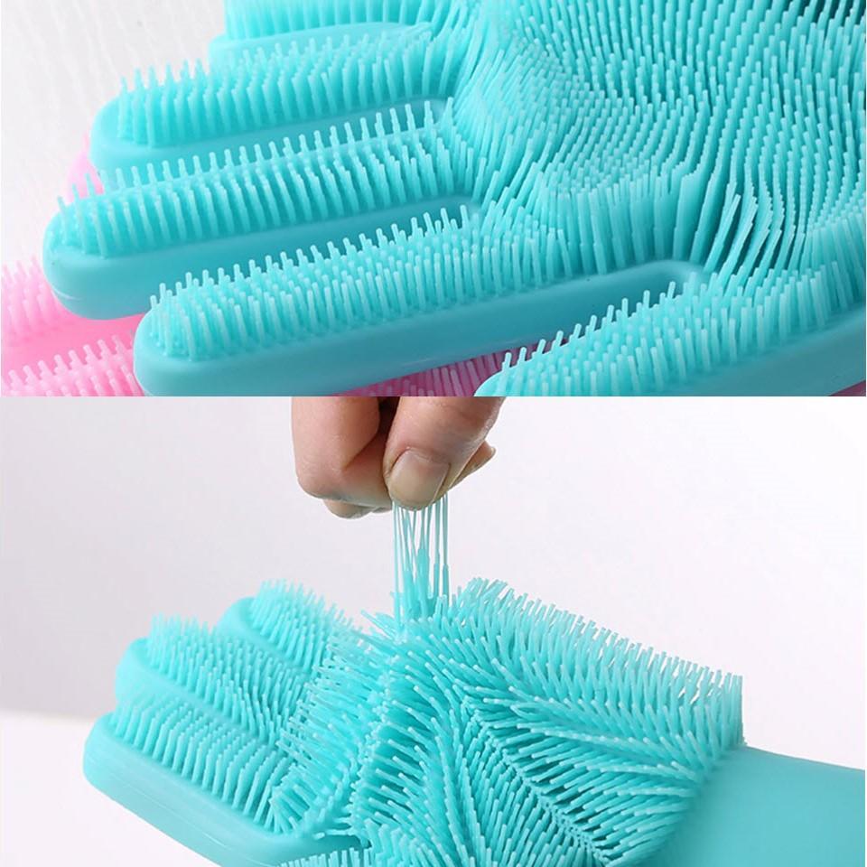 Magic Silicone Cleaning Gloves (in Pair)