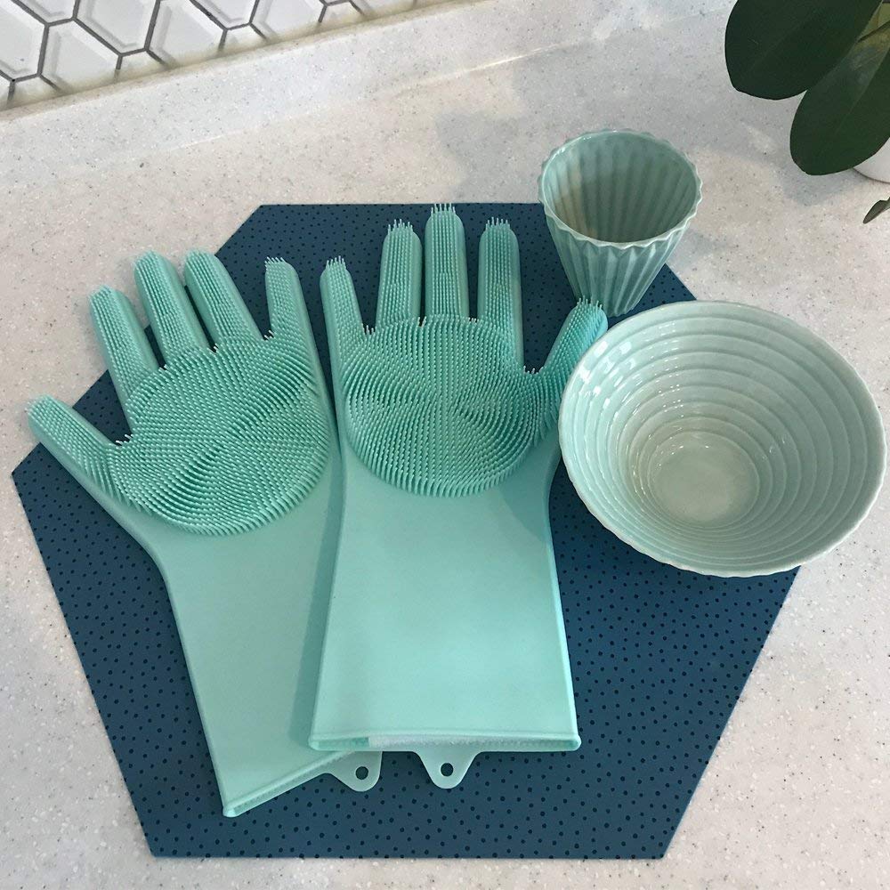 Magic Silicone Cleaning Gloves (in Pair)