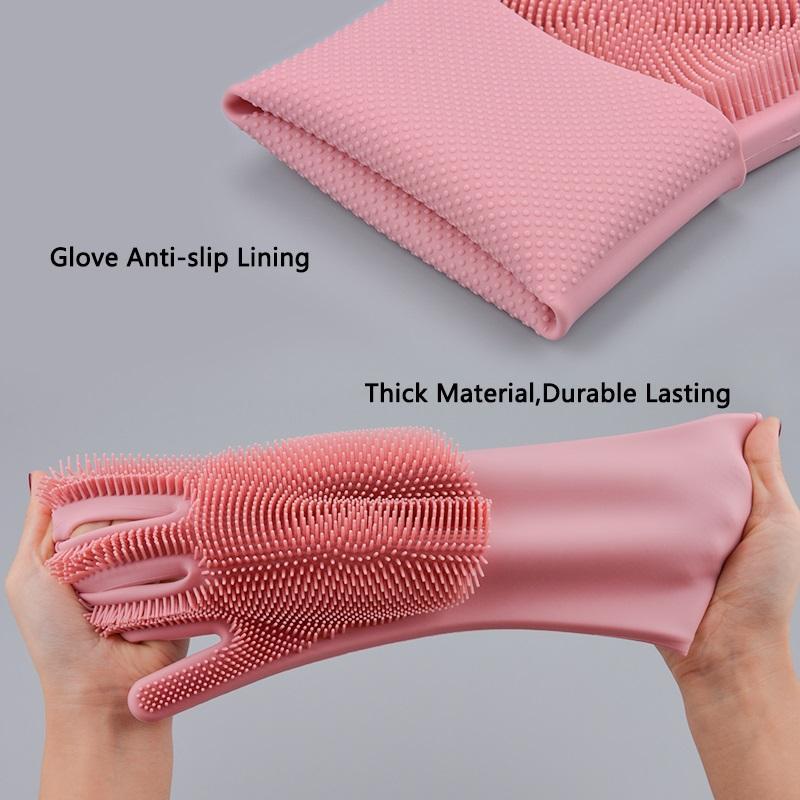 Magic Silicone Cleaning Gloves (in Pair)
