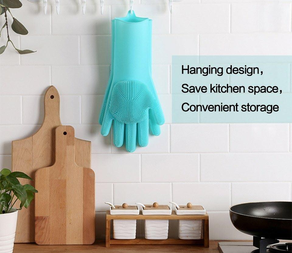 Magic Silicone Cleaning Gloves (in Pair)