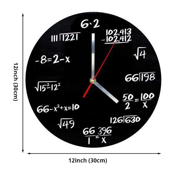 Math Equations Wall Clock