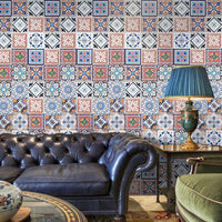 Thumbnail for Mediterranean Waterproof Wall Floor Tile Stickers (Set of 25)
