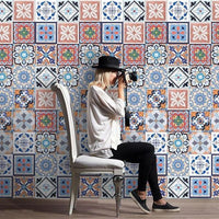 Thumbnail for Mediterranean Waterproof Wall Floor Tile Stickers (Set of 25)